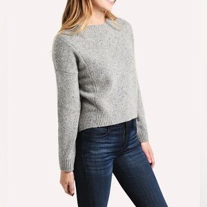 Vince Heather Gray Cashmere‎ Crewneck Sweater Double Seam XS